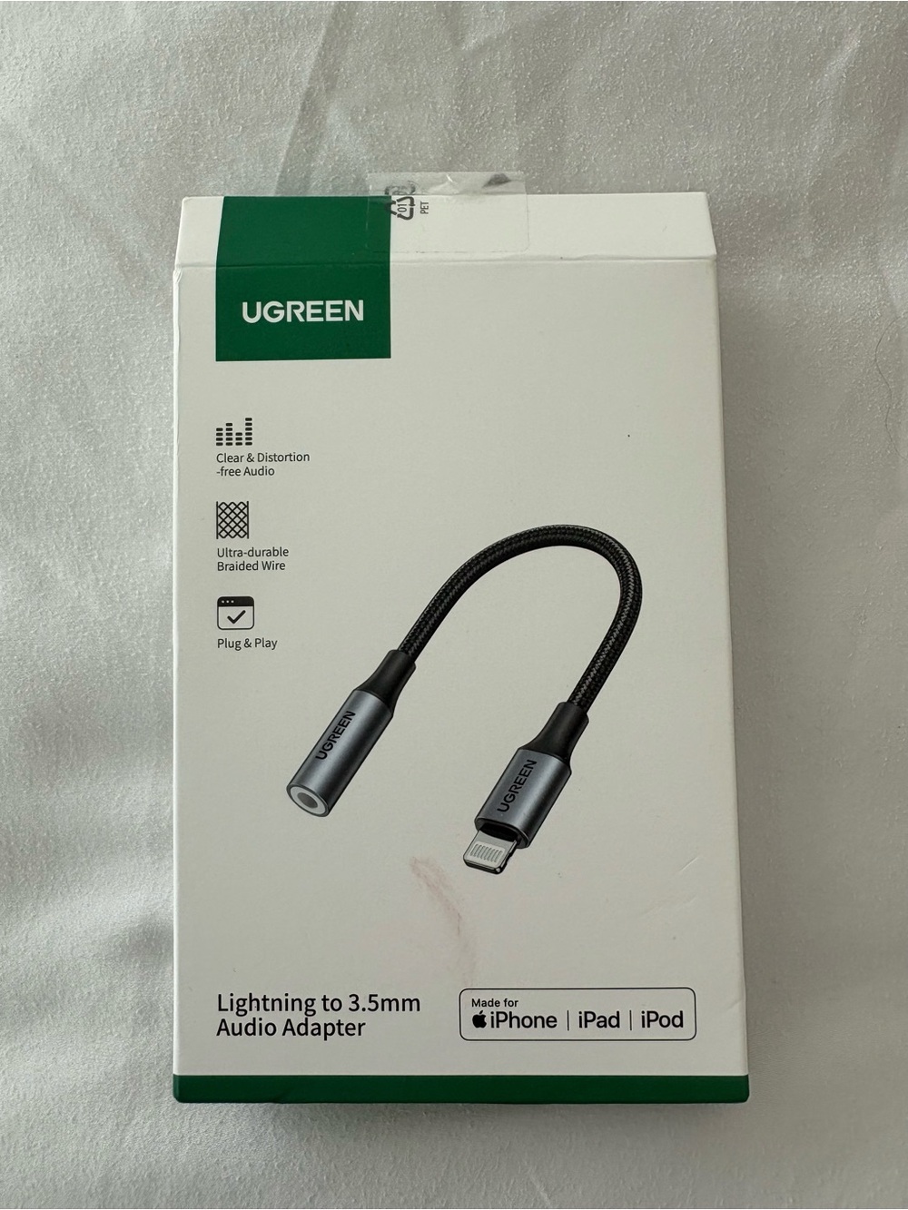 UGREEN Lightning to 3.5mm Audio Adapter - Black/Gray